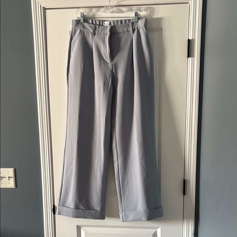 NWOT Nicole Miller Light Blue Trouser Pants